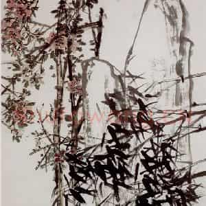 民国 吴昌硕《高风艳色》国画花鸟作品图片鉴赏
