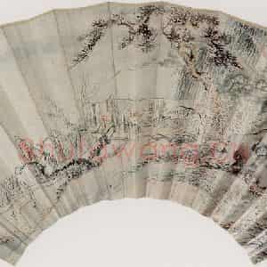 清代 华岩《壶园读画图》国画综合作品图片鉴赏