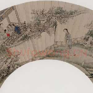 清代 王素《红楼梦人物图》国画人物作品图片鉴赏