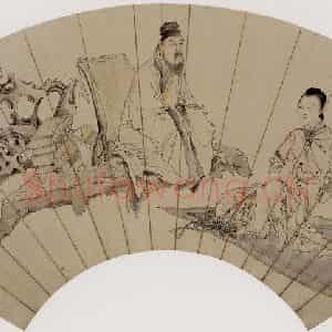 清代 任熏《人物图》国画人物作品图片鉴赏