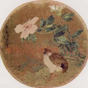 清代 任熏《花鸟图》国画花鸟作品图片鉴赏