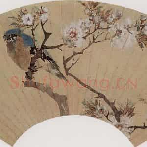 清代 任颐《花鸟图》国画花鸟作品图片鉴赏