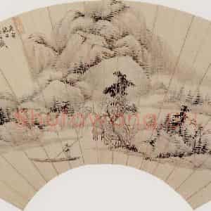 清代 任预《抚大痴富春图》国画综合作品图片鉴赏