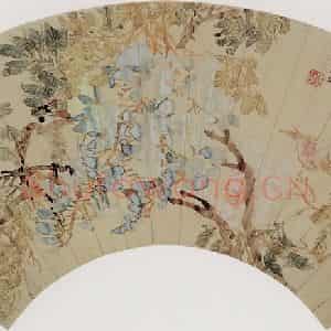 清代 倪田《花鸟图》国画花鸟作品图片鉴赏