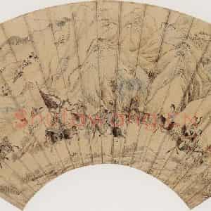 明代 仇英《文姬归汉图》国画综合作品图片鉴赏