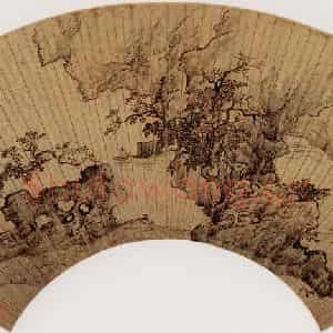 明代 刘度《仿李成山水图》国画山水作品图片鉴赏