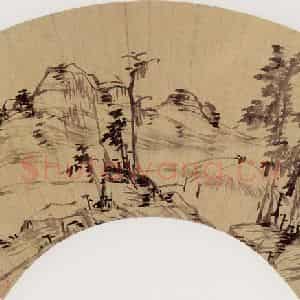 明代 李流芳《山水图》国画山水作品图片鉴赏