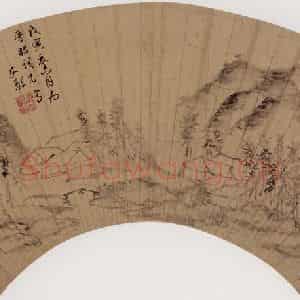 明代 杨文骢《山水图》国画山水作品图片鉴赏