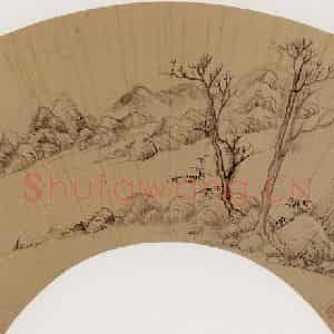 清代 吴伟业《山水图》国画山水作品图片鉴赏