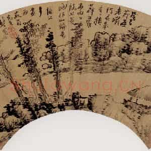 清代 龚贤《山水图》国画山水作品图片鉴赏