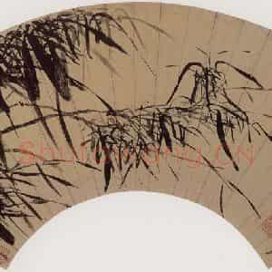 清代 吴宏《墨竹图》国画花鸟作品图片鉴赏