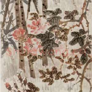 无纪年 陈师曾《蔷薇春笋》国画花鸟作品图片鉴赏