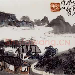 无纪年 陈师曾《花卉山水册页》国画综合作品图片鉴赏