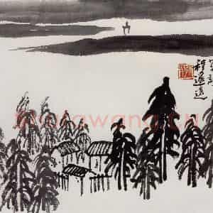 无纪年 陈师曾《山水册页》国画山水作品图片鉴赏