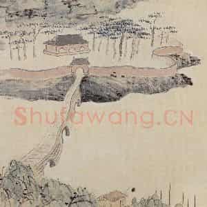 1913年 陈师曾《山水册页》国画山水作品图片鉴赏