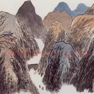 无纪年 陈师曾《山水花果册页》国画综合作品图片鉴赏