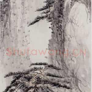1920年 陈师曾《山水》国画山水作品图片鉴赏