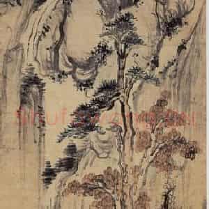 1920年 陈师曾《山水》国画山水作品图片鉴赏