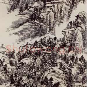 1921年 陈师曾《山水》国画山水作品图片鉴赏