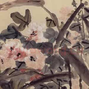 无纪年 陈师曾《芙蓉》国画花鸟作品图片鉴赏