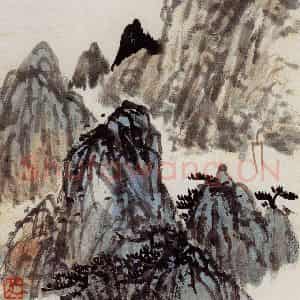 无纪年 陈师曾《山水诗画册页》国画山水作品图片鉴赏