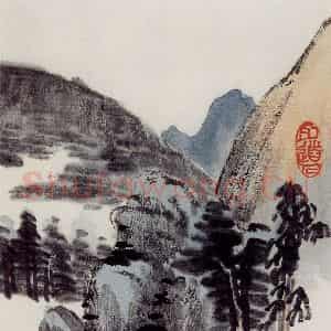 无纪年 陈师曾《山水诗画册页》国画山水作品图片鉴赏