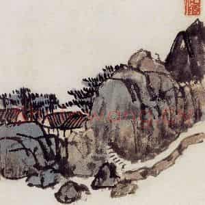 无纪年 陈师曾《山水诗画册页》国画山水作品图片鉴赏