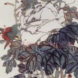 无纪年 陈师曾《牡丹》国画花鸟作品图片鉴赏