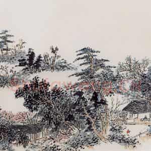 无纪年 陈师曾《怀园归憩图》国画山水作品图片鉴赏