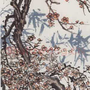 无纪年 陈师曾《红梅翠竹》国画花鸟作品图片鉴赏