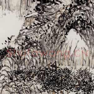 无纪年 陈师曾《山水》国画山水作品图片鉴赏
