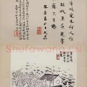 无纪年 陈师曾《姜白石词意图册页》国画综合作品图片鉴赏