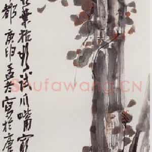 1920年 陈师曾《花鸟四屏》国画花鸟作品图片鉴赏