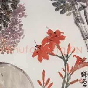 1920年 陈师曾《花鸟四屏》国画花鸟作品图片鉴赏