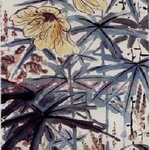 无纪年 陈师曾《秋园冷艳图》国画花鸟作品图片鉴赏