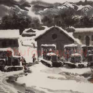 1975年 徐希《雪》国画山水作品图片鉴赏