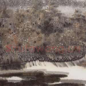 1998年 徐希《秋林初雪》国画山水作品图片鉴赏