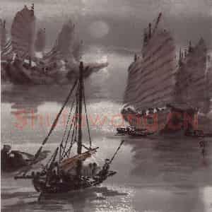 1978年 徐希《南海晨》国画山水作品图片鉴赏