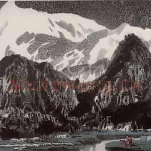 1993年 徐希《高原春早》国画山水作品图片鉴赏