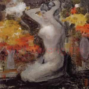 1994年 徐希《女人体(之二)》国画人物作品图片鉴赏