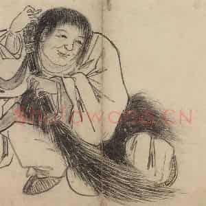 明代 张路《张路人物山水图册》国画人物作品图片鉴赏