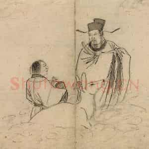 明代 张路《张路人物山水图册》国画人物作品图片鉴赏