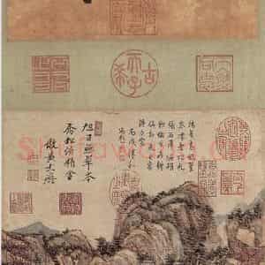 清代 王原祁《王原祁山水图屏》国画山水作品图片鉴赏