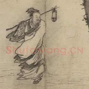 明代 张路《张路人物山水图册》国画人物作品图片鉴赏