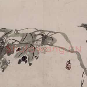 清代 高其佩《高其佩竹石花卉图册》国画花鸟作品图片鉴赏