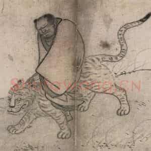 明代 张路《张路人物山水图册》国画人物作品图片鉴赏
