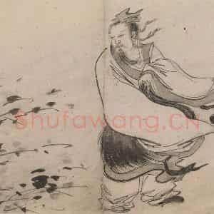 明代 张路《张路人物山水图册》国画人物作品图片鉴赏