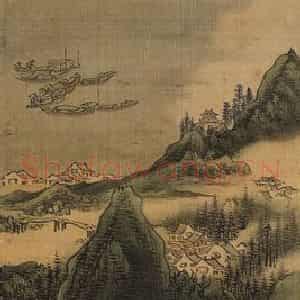 清代 上官周《上官周山水图屏》国画山水作品图片鉴赏