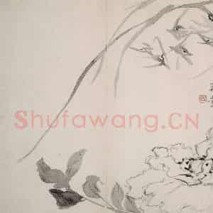 清代 陈撰《陈撰花卉图册》国画花鸟作品图片鉴赏