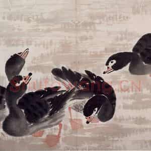 清代 边寿民《边寿民芦雁图册》国画花鸟作品图片鉴赏